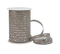 Präsent - Merry Christmas Curling Ribbon Sandstone 10 mm Width, 100 m Length