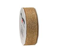 Präsent - Metallic Lace Ribbon Gold 20-m-Roll 25 mm width