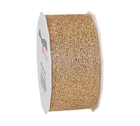 Präsent - Metallic Lace Ribbon Gold 20-m-Roll 40 mm width