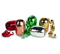 PRÄSENT Mexico Curling Ribbon Eggs - Colourful Colours, 24 x 20 m Gift Bands for Wrapping and Decorating, 5 mm Width, Set of 24 Colourful Coloured Rolls