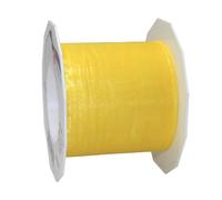PRÄSENT Organza Ribbon, Polyester, Yellow, 72mm-25m