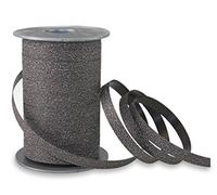 C.E. Pattberg Präsent - Poly Glitter Curling Ribbon Black 10 mm width, 100 m length