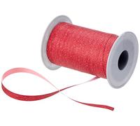 PRÄSENT - Poly Glitter Curling Ribbon Red 10 mm width, 100 m length