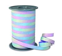 PRÄSENT Rainbow Curling Ribbon Pastell, 200 m Gifts Band for Wrapping and Decorating, 10 mm Width, Decorative Ribbon for Easter Decorations, Balloons, Baby Showers,... - Easy to Curl