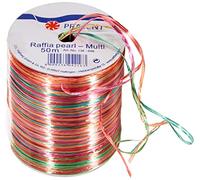 PRÄSENT - Rayon Raffia Biodegradable Ribbon Pink-Green 50 meter spool