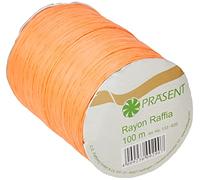 C.E. Pattberg Präsent - Rayon Raffia Biodegradable Ribbon Tangerine 100 meter spool