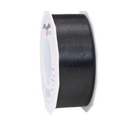 PRÄSENT - Satin Ribbon Black 40 mm width, 25 m length
