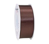 PRÄSENT - Satin Ribbon Espresso 40 mm width, 25 m length