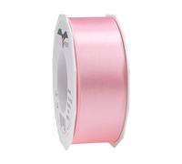 PRÄSENT - Satin Ribbon Light Pink 40 mm width, 25 m length