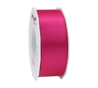 PRÄSENT - Satin Ribbon Magenta 40 mm width, 25 m length