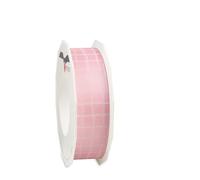 PRÄSENT Seville Gift Ribbon with Wired Edge Pink 20 Metres 25 mm Wide Slightly Flexible Ribbon for Decorating & Crafts for Special Occasions