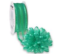 Präsent - Venedig Pull Bow Ribbon Green 40 mm width, 25 m length