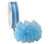 Präsent - Venedig Pull Bow Ribbon Light Blue 25 mm width, 25 m length