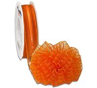 Präsent - Venedig Pull Bow Ribbon Orange 25 mm width, 25 m length