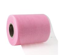 Präsent - Verona Tulle Ribbon Light Pink 112 mm Width, 50 m Length