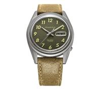 PRAESIDUS REC SPEC Automatic Titanium Day-Date Green Military Leather Men's Watch