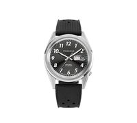 PRAESIDUS | - Watches for Men, Men's Wrist Watches - Field Military - White Sunray Dial, Black Tropic Rubber Strap | Automatic Watch, Gifts for Men