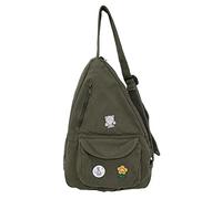 PRAGARI Sling Bag for Women Crossbody Backpack Shoulder Chest Bag Daypack Small Travel Canvas Casual Hiking Outdoor, Green, Classic Casual Sports Students