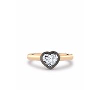 Pragnell 18kt rose and blackened white gold Legacy heart-shaped diamond ring - Pink N
