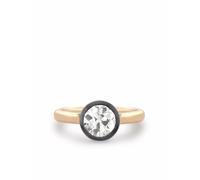 Pragnell 18kt rose and blackened white gold Legacy old cut diamond solitaire ring - Pink N