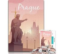 Prague 1000 Pieces Jigsaw Puzzle for Adults& Teens,Challenging Game And Family Play for Is Ideal As A Gift for The Whole Family 38x26cm