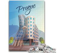 Prague 1000 Pieces Jigsaw Puzzle For Adults Teens, Help The Brain Exercise Addictive Toys to Cultivate Patience Perfect Decoration 1000pcs (50x75cm)
