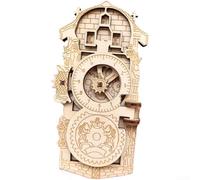Prague Astronomical Clock Fridge Magnet - Vintage Gear Design Retro European Decor for Refrigerators, Lockers & Metal Surfaces (14.7 x 7.2 x 2.5 cm)(B)