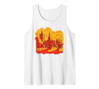 Prague Charles Bridge Design, Czech Capital of Prague Tank Top