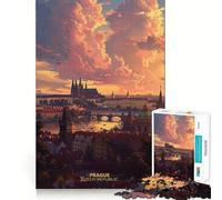 Prague City Czech Republic 1000 Piece Jigsaw Puzzles for Adults Brain Tease Toy Relax Time Perfect Cut Memorable Gift (50x75cm)
