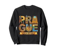 Prague City Name Travel Souvenir Landmark Tourist Gift Sweatshirt
