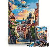 Prague Cityscape 1000 Piece Puzzle For Teenagers Mental Exercise Mind Calming Fun Snug Lock Holiday Treat size 50x75cm