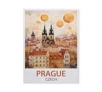 Prague Czech,Jigsaws Puzzles 1000 Pieces Classic Jigsaws Educational Games Toys,Best Gift for Adults and Kids(50x70cm)-EU18