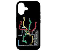 Prague Czech Metro Suburban Railway - Souvenir Route Map Case for iPhone 17
