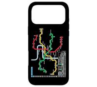 Prague Czech Metro Suburban Railway - Souvenir Route Map Case for iPhone 17 Pro Max