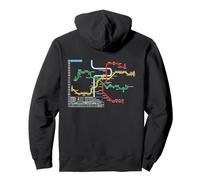 Prague Czech Metro Suburban Railway - Souvenir Route Map Pullover Hoodie