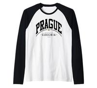 Prague Czech Prague Vacation to Prague Trip Czech Capital Raglan Baseball Tee