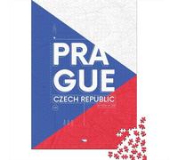 Prague Czech Republic 1000 Piece Jigsaw, 38x26cm/1000pcs | For rainy days at home: 1000-piece jigsaw puzzle for adults; with 1000 pieces to keep the challenge engaging.