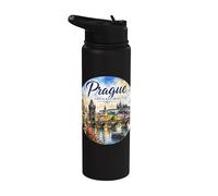 Prague Czech Republic Castles Europe Stainless Steel Insulated Water Bottle