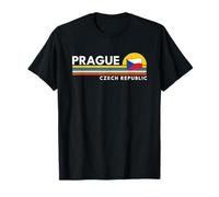 Prague Czech Republic Flag Souvenirs T-Shirt