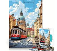 Prague Czech Republic Jigsaw Puzzles 1000 Pieces for Teenagers Strong Logic Toy Home Activity Clear Edge Cherished Gift (50x75cm)