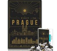 Prague Czech Republic Puzzles 1000 Pieces for Adults,Challenging Game And Family Play for Is Ideal As A Gift for The Whole Family 38x26cm
