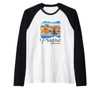 Prague Czech Republic Souvenir Prague Raglan Baseball Tee