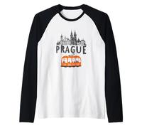Prague Czech Republic Souvenir Prague Raglan Baseball Tee