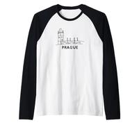 Prague Czech Republic Souvenir Prague Raglan Baseball Tee
