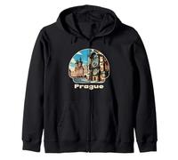 Prague Czech Republic Souvenir Prague Zip Hoodie