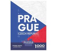 Prague Czech Republic Travel Puzzle 1000 Pieces, Romantic City Break Scene, Decorative Artwork, Thick Cardboard Pieces, Birthday Gift for Home Décor Fans, 70x50cm/1000pcs