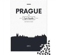 Prague Czech Republic Travel Puzzle 1000 Pieces, Vintage Architecture Destination, Interlocking Paper Pieces for Puzzle Lovers, Decorative Artwork, 70x50cm/1000pcs