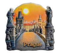 Prague Czech Republic Travel Souvenir 3D Fridge Magnets City Attractions Refrigerator Decorative Magnet