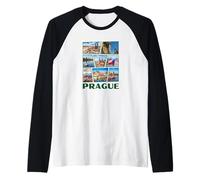 Prague Famous Sights/Prague Raglan Baseball Tee