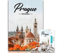 Prague Jigsaw Puzzles 1000 Pieces for Adults Teens,Help The Brain Exercise Addictive Toys to Cultivate Patience Great Gift 38x26cm